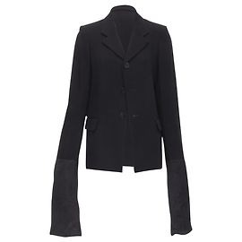 Comme Des Garcons wool wide sleeve blazer jacket Black