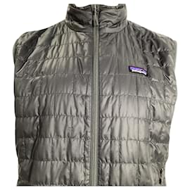 Autre Marque-Patagonia Nano Puff Gilet in Grey Polyester-Grey