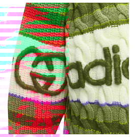 Gucci-Gucci Adidas wool D logo embroidery cable sweater-Multiple colors