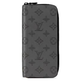 Louis Vuitton-Louis Vuitton Monogram Shadow Zippy Wallet-Grey