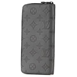 Louis Vuitton-Louis Vuitton Monogram Shadow Zippy Wallet-Grey