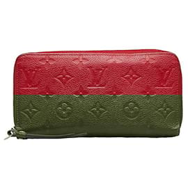 Louis Vuitton-Louis Vuitton Monogram Empreinte Zippy Wallet-Red
