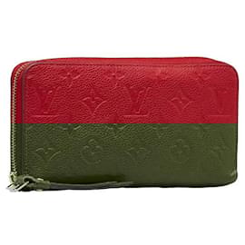 Louis Vuitton-Louis Vuitton Monogram Empreinte Zippy Wallet-Red
