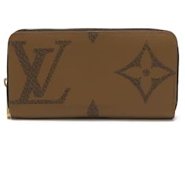Louis Vuitton-Louis Vuitton Monogram Giant Reverse Zippy Wallet-Brown