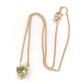 Tasaki-Collier en diamant Tasaki Peridot Shell K18YG-Doré,Métallisé