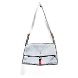 Borsa a Spalla in Rete Sportiva Prada Argento