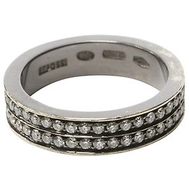 Repossi Diamantring Silber Metallisch