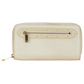 Louis Vuitton-Louis Vuitton Suhali Zippy Wallet White Leather-White