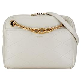 Yves Saint Laurent-Yves Saint Laurent Leather Shoulder Bag 669308-Grey