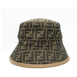 Fendi-Fendi Polyester Hat Brown Unisex-Brown