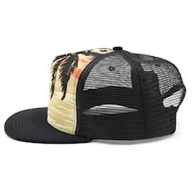 Yves Saint Laurent-Yves Saint Laurent Mesh Cap Black-Black