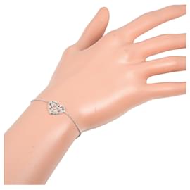 Tiffany & Co-Pulseira de coração de folha de oliveira em prata 925 Tiffany & Co-Prata,Metálico