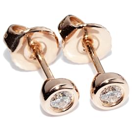 Tiffany & Co-Tiffany & Co Diamond Elsa Peretti Earrings-Pink