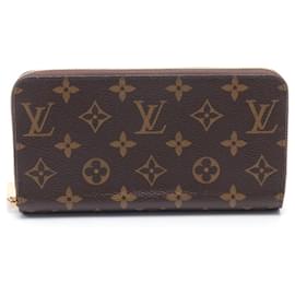 Louis Vuitton-Louis Vuitton Zippy Wallet Monogram Brown/Pink-Brown