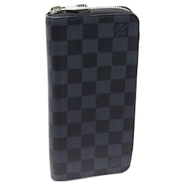 Louis Vuitton-Louis Vuitton Damier Cobalt Zippy Wallet N62240-Black