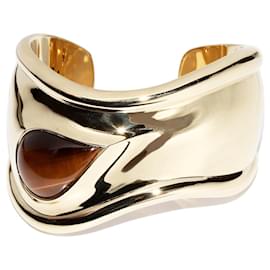 Tiffany & Co-Tiffany K18YG Olho de Tigre Pulseira de Os Elsa Peretti-Dourado,Metálico