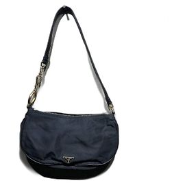 Borsa a spalla hobo in nylon Prada Nero