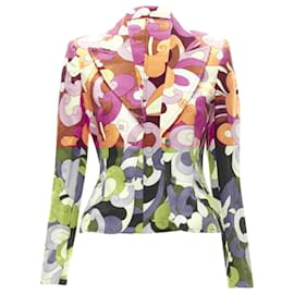 Dolce & Gabbana-D&G Dolce & Gabbana Flower Power psychedelic print casual blazer jacket-Pink