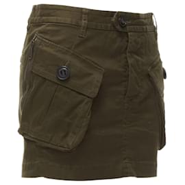 Saia mini oversized com bolso cargo Dsquared2 Verde