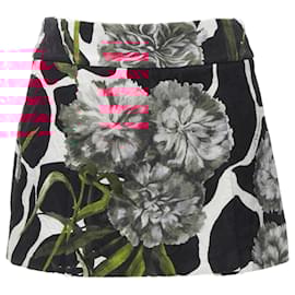 Dolce & Gabbana-Dolce & Gabbana carnation floral print jacquard mini skirt-Multiple colors