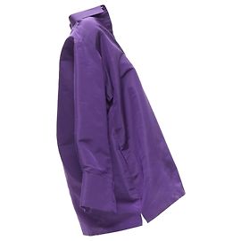 Camisa tunic oversized de tafetá de seda D de Valentino Garavani Roxo