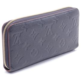 Louis Vuitton-Louis Vuitton Monogram Empreinte Leather Zippy Wallet-Blue