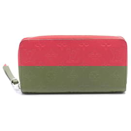 Louis Vuitton-Louis Vuitton Monogram Empreinte Leather Zippy Wallet M60942-Pink
