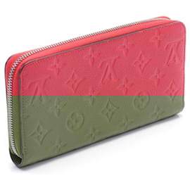 Louis Vuitton-Louis Vuitton Monogram Empreinte Leather Zippy Wallet M60942-Pink
