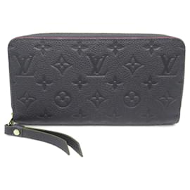Louis Vuitton-Louis Vuitton Monogram Empreinte Leather Zippy Wallet-Blue
