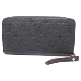 Louis Vuitton-Louis Vuitton Monogram Empreinte Leather Zippy Wallet-Blue