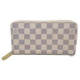 Louis Vuitton-Louis Vuitton Zippy Wallet Damier Azur N41660-White