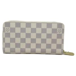 Louis Vuitton-Louis Vuitton Zippy Wallet Damier Azur N41660-White