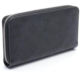 Louis Vuitton-Louis Vuitton Mahina Leather Zippy Wallet M61867-Black