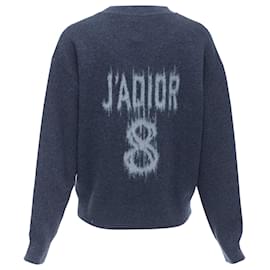 Dior-Christian Dior cashmere blend J'adior boxy sweater-Blue