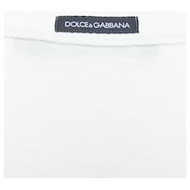 Dolce & Gabbana-Dolce & Gabbana cotton lace overlay tank top-Black