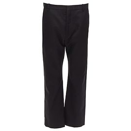 Balenciaga Drop Crotch Flare Leg Back Dart Harem Trousers Black