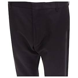 Balenciaga-Balenciaga Drop Crotch Flare Leg Back Dart Harem Trousers-Black