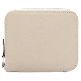 Hermès-Hermes Azap Compact Silk In Wallet-White