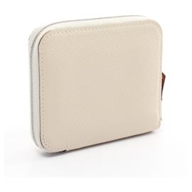 Hermès-Hermes Azap Compact Silk In Wallet-White