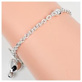 Tiffany & Co-Pulseira vintage em prata 925 em forma de coração Tiffany & Co-Prata,Metálico