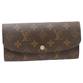 Louis Vuitton-Portefeuille long en toile Monogram Louis Vuitton-Rose