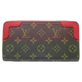 Louis Vuitton-Louis Vuitton Zippy Wallet Brown-Brown