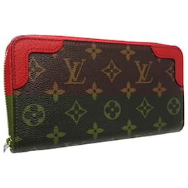 Louis Vuitton-Louis Vuitton Zippy Wallet Brown-Brown