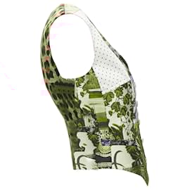 Dolce & Gabbana-Dolce Gabbana Mixed Floral Brocade Patchwork Wrap Button Waistcoat Vest-Multiple colors