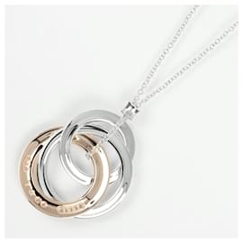 Tiffany & Co-Collier en argent 925 Tiffany & Co 1837 à cercles entrelacés-Argenté,Métallisé