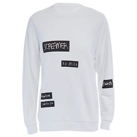 Raf Simons x Joyce abstract patchwork cotton sweater White