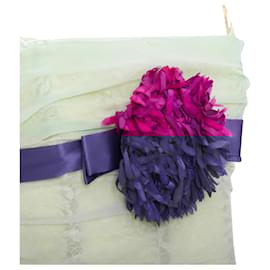 Dolce & Gabbana-Dolce Gabbana Silk Flower Applique Corset Bustier-Multiple colors