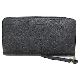 Louis Vuitton-Louis Vuitton Monogram Empreinte Leather Zippy Wallet-Black