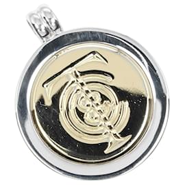 Tiffany & Co-Pendentif en pièce de monnaie en argent 925 et or K18 de Tiffany & Co-Argenté,Métallisé