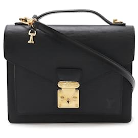Louis Vuitton-Louis Vuitton Epi Monceau 2WAY Handbag Black-Black